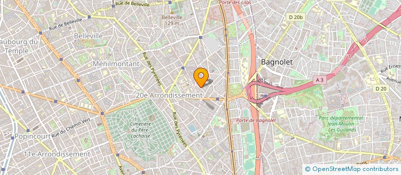 localisation de l'entreprise MADAME FRANCOISE HUGUET à PARIS