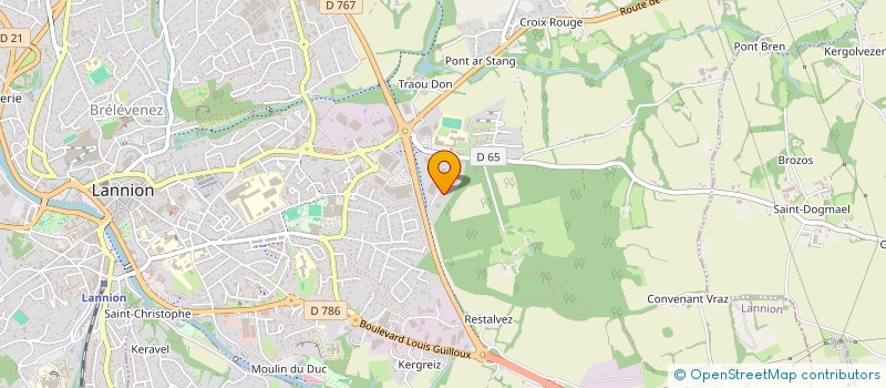 localisation de l'entreprise MADAME FRANCOISE ILLIEN  LANNION