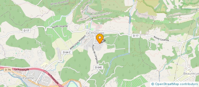 localisation de l'entreprise MADAME FRANCOISE JACQ  LE THOLONET