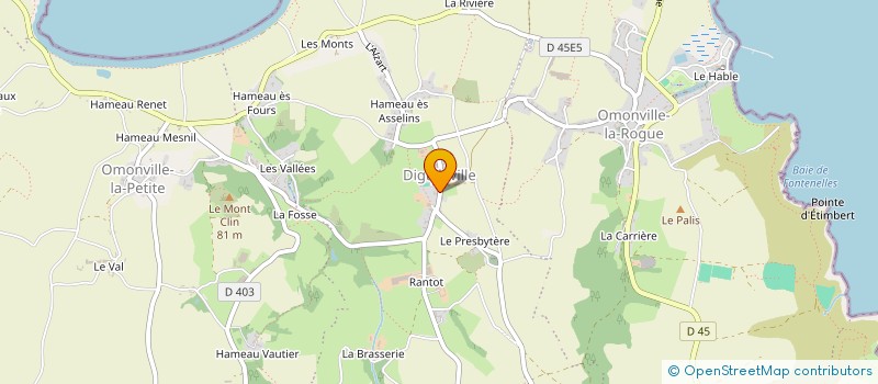 localisation de l'entreprise MADAME FRANCOISE JACQUET à LA HAGUE