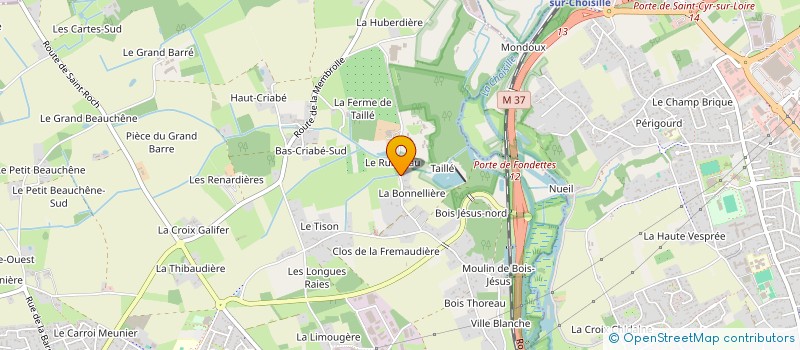 localisation de l'entreprise MADAME FRANCOISE JACQUIER à FONDETTES