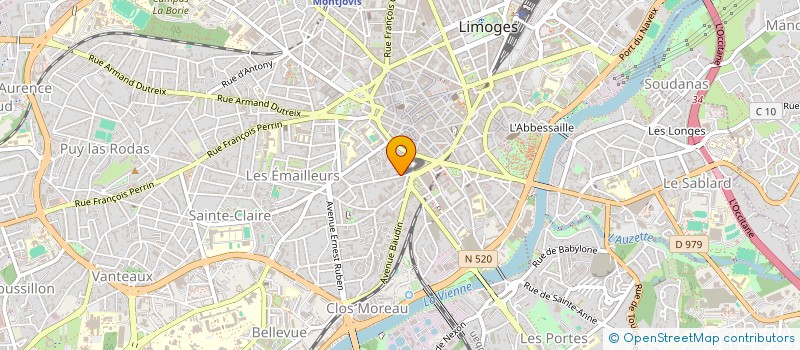 localisation de l'entreprise MADAME FRANCOISE JAMMET à LIMOGES