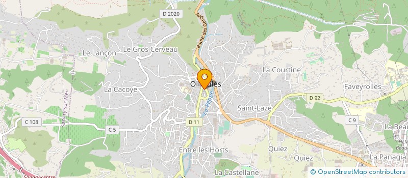 localisation de l'entreprise MADAME FRANCOISE JAQUET  OLLIOULES