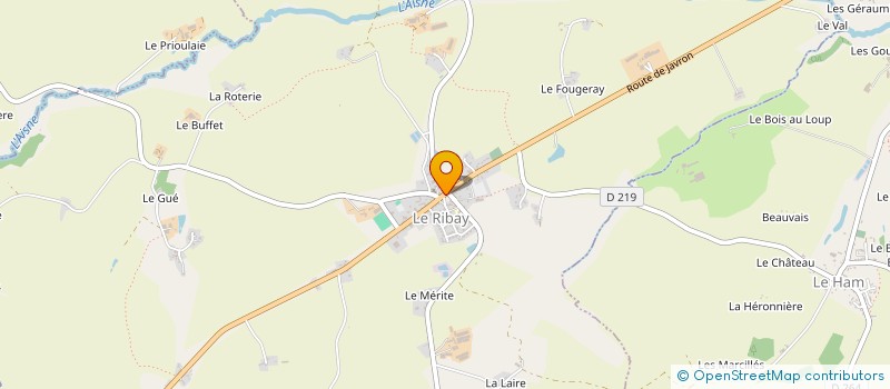 localisation de l'entreprise MADAME FRANCOISE JARDIN  LE RIBAY