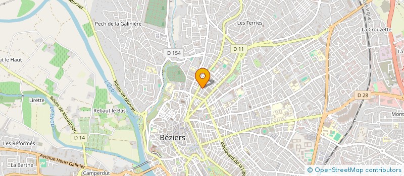localisation de l'entreprise MADAME FRANCOISE JEAN BAPTISTE à BEZIERS
