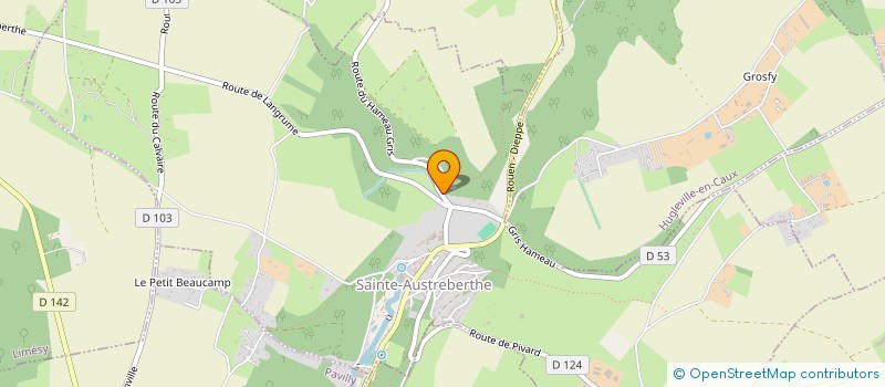 localisation de l'entreprise MADAME FRANCOISE JEANINE NIEL AUBIN  SAINTE-AUSTREBERTHE