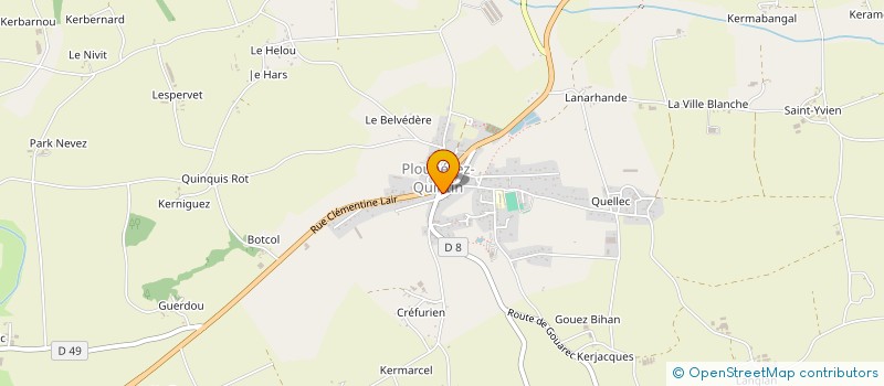 localisation de l'entreprise MADAME FRANCOISE JEGOUIC  PLOUNEVEZ-QUINTIN