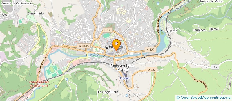 localisation de l'entreprise MADAME FRANCOISE JOLY  FIGEAC