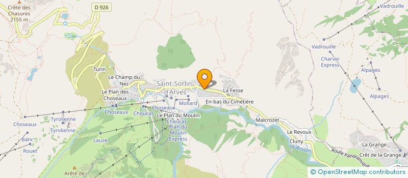 localisation de l'entreprise MADAME FRANCOISE JOUAN  SAINT-SORLIN-D'ARVES