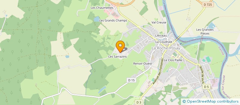 localisation de l'entreprise MADAME FRANCOISE JOUANDO  LA ROCHE-POSAY