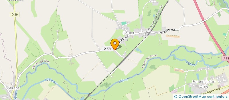 localisation de l'entreprise MADAME FRANCOISE JOUANNE à MONTS-SUR-ORNE