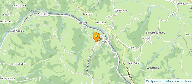 localisation de l'entreprise MADAME FRANCOISE JOVER  AUZITS