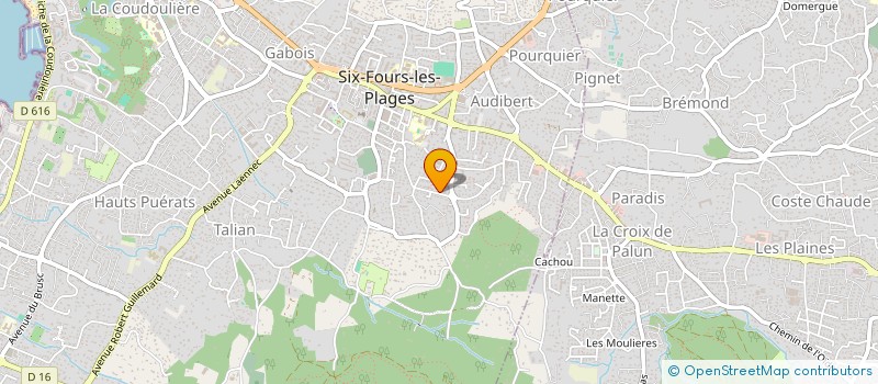 localisation de l'entreprise MADAME FRANCOISE JULLIEN à SIX-FOURS-LES-PLAGES