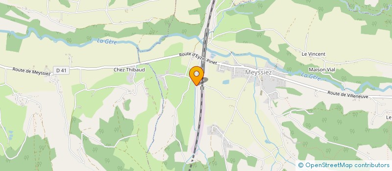 localisation de l'entreprise MADAME FRANCOISE JULLIEN  MEYSSIEZ