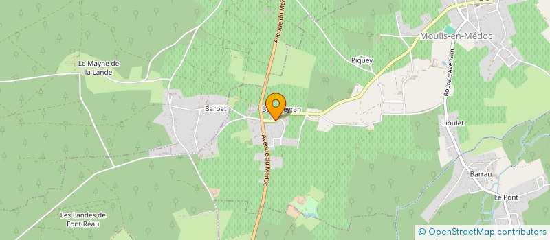 localisation de l'entreprise MADAME FRANCOISE KERBASTARD  MOULIS-EN-MEDOC