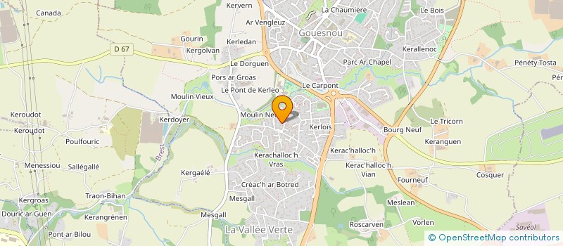 localisation de l'entreprise MADAME FRANCOISE KERRIEN  GOUESNOU