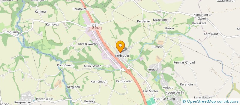 localisation de l'entreprise MADAME FRANCOISE KERVEL à CAVAN