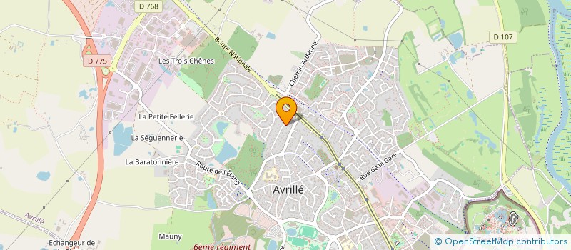 localisation de l'entreprise MADAME FRANCOISE KIFFER  AVRILLE