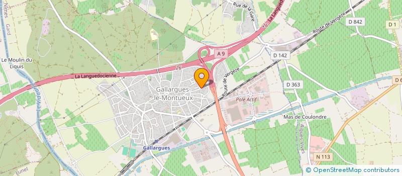 localisation de l'entreprise MADAME FRANCOISE KITTEL à GALLARGUES-LE-MONTUEUX