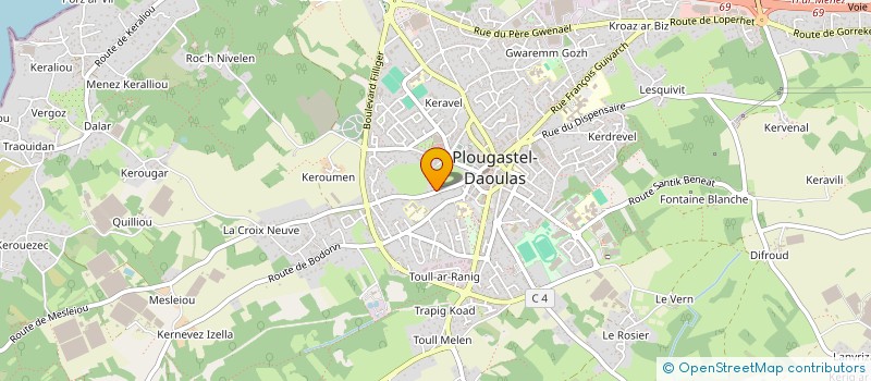 localisation de l'entreprise MADAME FRANCOISE KOZERAWSKI à PLOUGASTEL-DAOULAS
