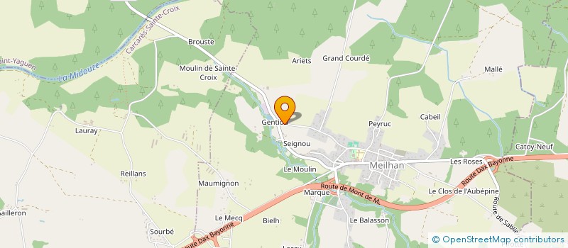 localisation de l'entreprise MADAME FRANCOISE LABAT  MEILHAN