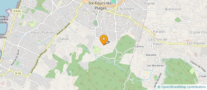 localisation de l'entreprise MADAME FRANCOISE LABAT à SIX-FOURS-LES-PLAGES