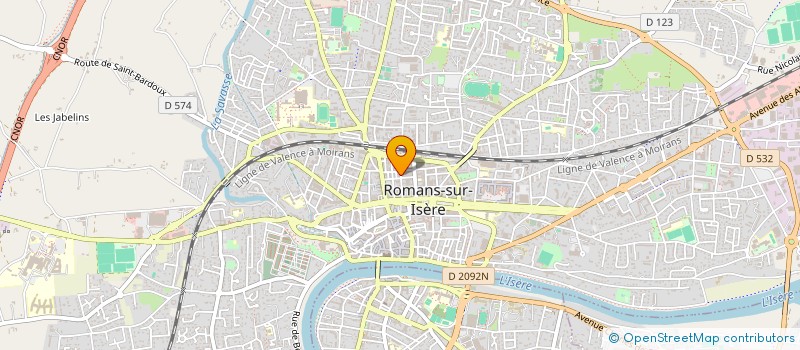 localisation de l'entreprise MADAME FRANCOISE LABORDE  ROMANS-SUR-ISERE