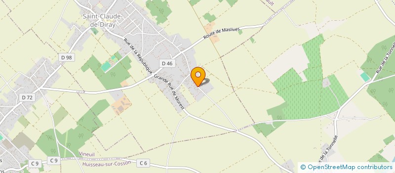 localisation de l'entreprise MADAME FRANCOISE LACAGNE  SAINT-CLAUDE-DE-DIRAY