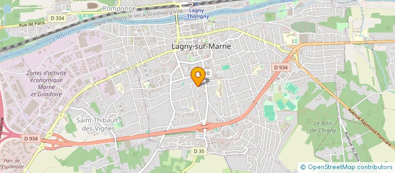 localisation de l'entreprise MADAME FRANCOISE LACHAIZE  LAGNY-SUR-MARNE