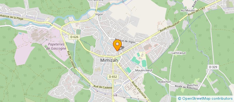 localisation de l'entreprise MADAME FRANCOISE LACOIN  MIMIZAN