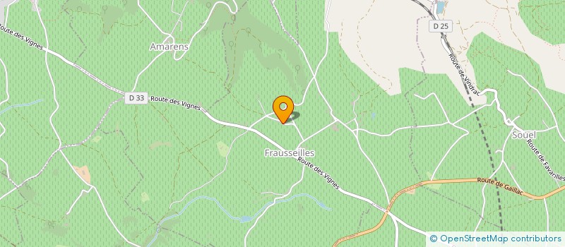 localisation de l'entreprise MADAME FRANCOISE LACOMBE  FRAUSSEILLES