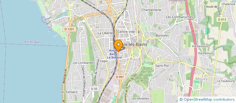 localisation de l'entreprise MADAME FRANCOISE LAFONT à AIX LES BAINS