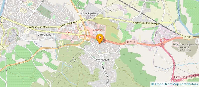 localisation de l'entreprise MADAME FRANCOISE LAFONT  CARCASSONNE