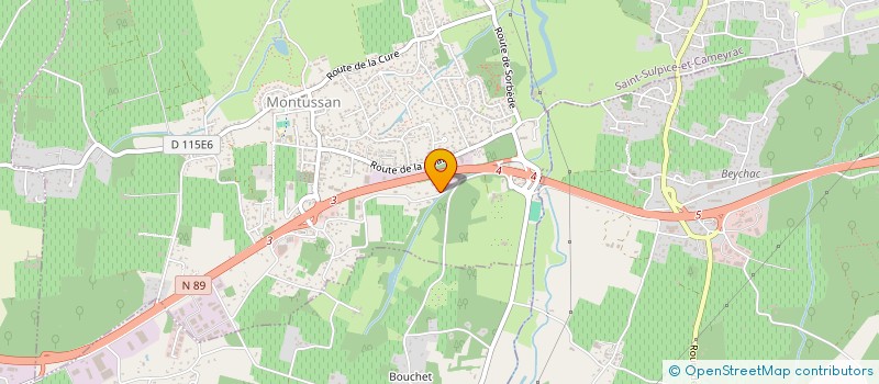 localisation de l'entreprise MADAME FRANCOISE LAGARDE  MONTUSSAN