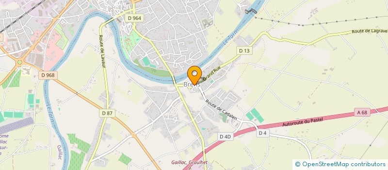 localisation de l'entreprise MADAME FRANCOISE LAGARRIGUE  CADALEN