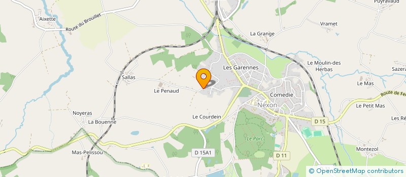 localisation de l'entreprise MADAME FRANCOISE LAGARRIGUE à NEXON
