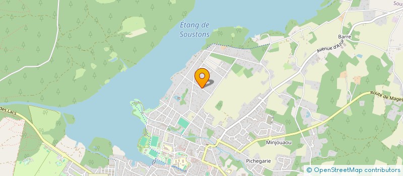 localisation de l'entreprise MADAME FRANCOISE LAGOUEYTE  SOUSTONS