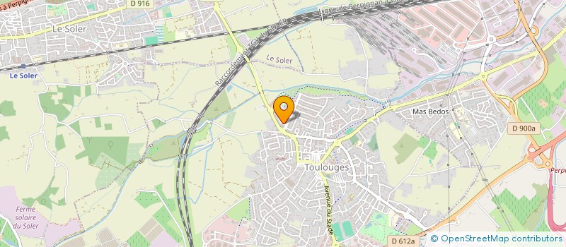 localisation de l'entreprise MADAME FRANCOISE LAHOZ  TOULOUGES