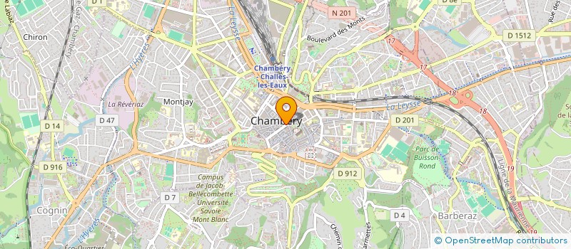 localisation de l'entreprise MADAME FRANCOISE LAMBERT  CHAMBERY