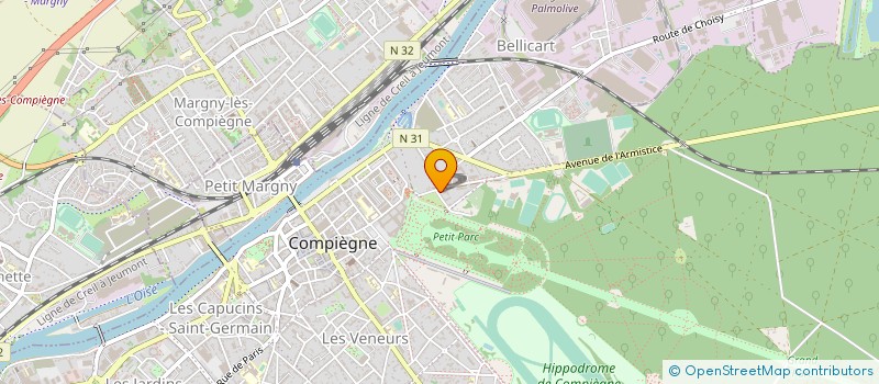 localisation de l'entreprise MADAME FRANCOISE LANVIN  COMPIEGNE