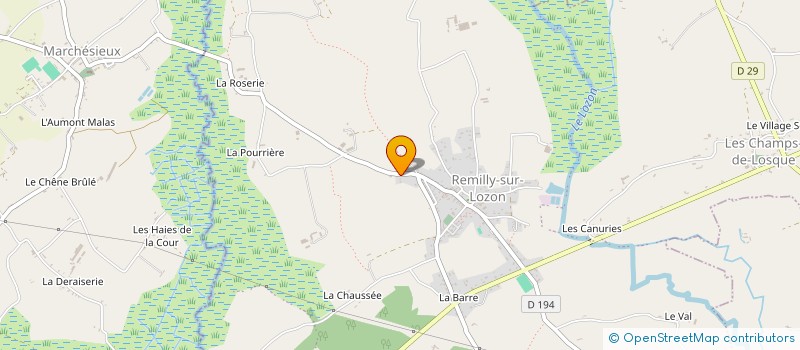 localisation de l'entreprise MADAME FRANCOISE LAPORTE  REMILLY LES MARAIS