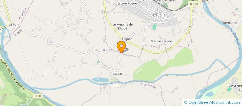 localisation de l'entreprise MADAME FRANCOISE LAROCHE  TAURIAC