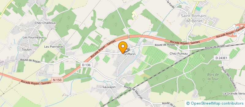 localisation de l'entreprise MADAME FRANCOISE LAROCHE  SAINT-ROMAIN-DE-BENET