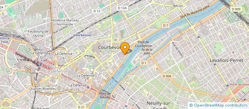 localisation de l'entreprise MADAME FRANCOISE LAROYE à COURBEVOIE