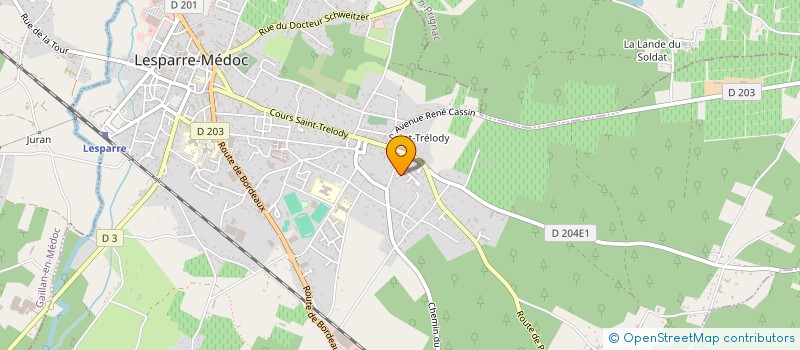 localisation de l'entreprise MADAME FRANCOISE LARTIGUE  LESPARRE-MEDOC