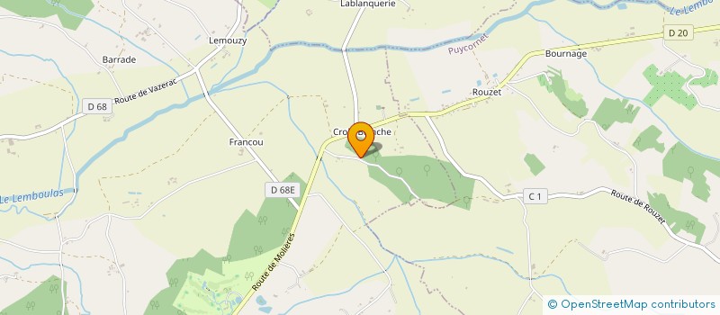 localisation de l'entreprise MADAME FRANCOISE LARTIGUE à LAFRANCAISE
