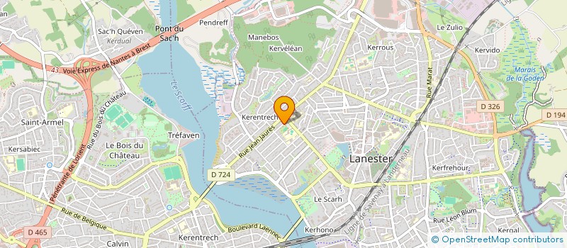 localisation de l'entreprise MADAME FRANCOISE LARVOL  LANESTER