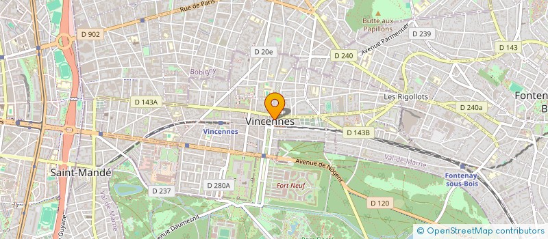 localisation de l'entreprise MADAME FRANCOISE LASVIGNE à VINCENNES