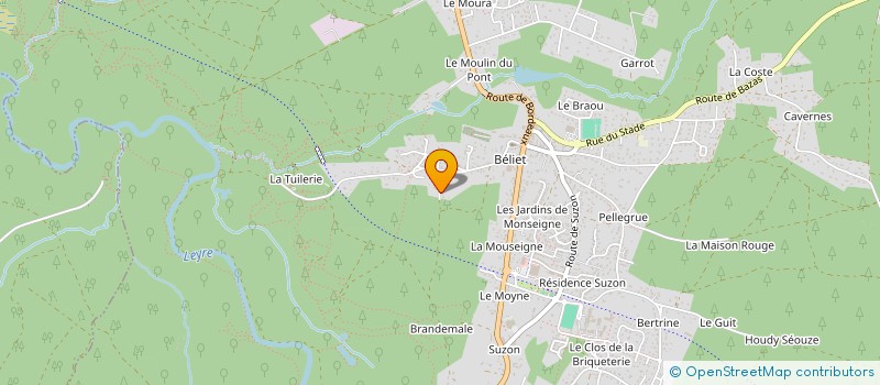 localisation de l'entreprise MADAME FRANCOISE LATOURNERIE à BELIN-BELIET