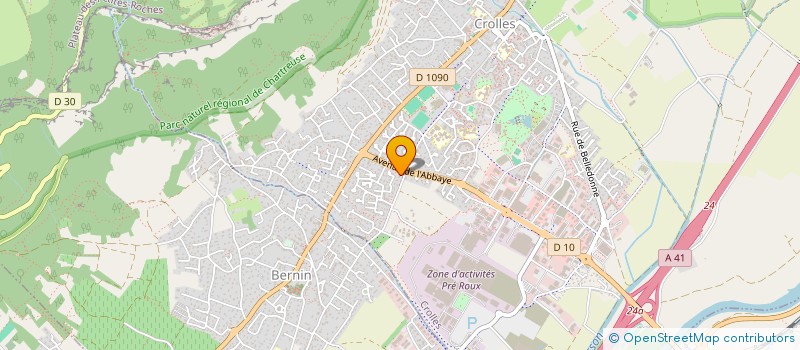 localisation de l'entreprise MADAME FRANCOISE LAURENT  CROLLES